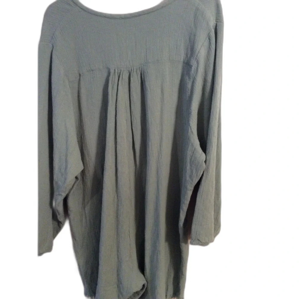 Zara Small S Green Oversize Romper boho Womens Linen blend
